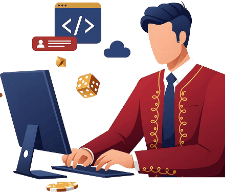 Custom iGaming Development illustration by AmigoSoft