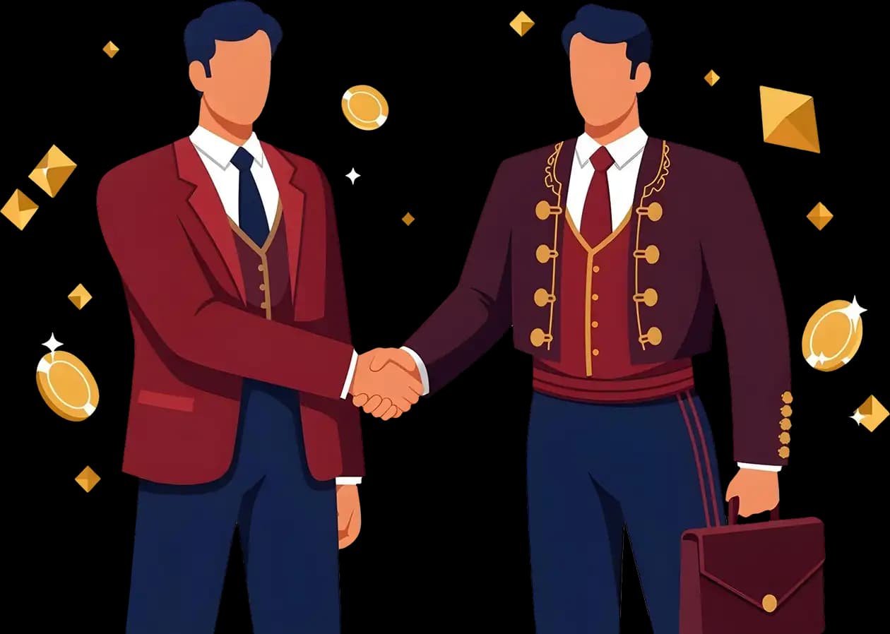 handshake between business partners